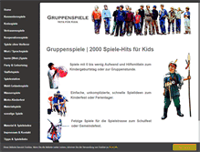 Tablet Screenshot of gruppenspiele-hits.de
